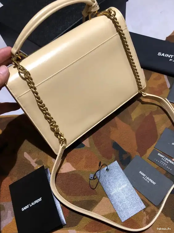 SMOOTH SATCHEL IN YSL SUNSET LEATHER MEDIUM 0704